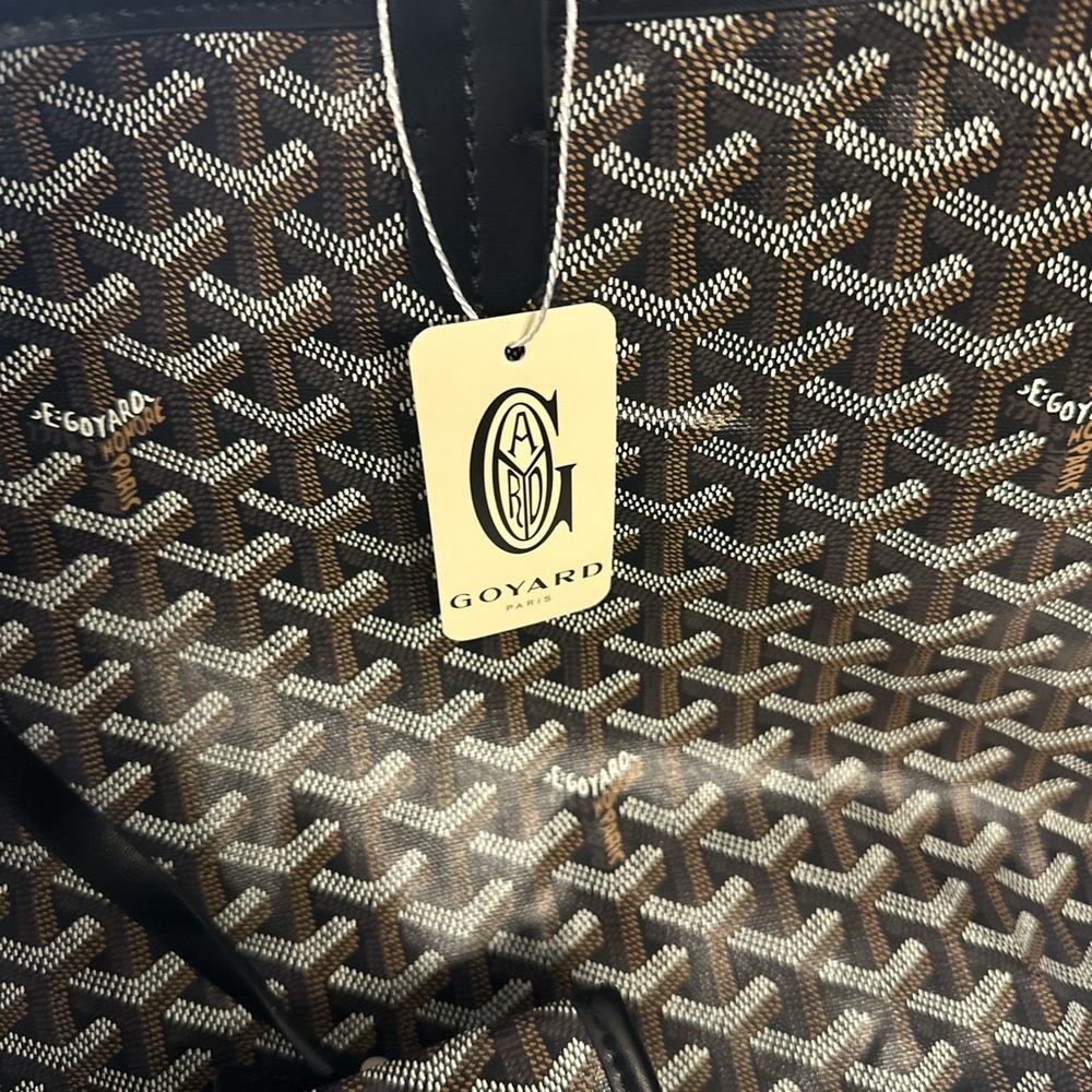 Black and Brown Patterned Handbag NWT - image 4